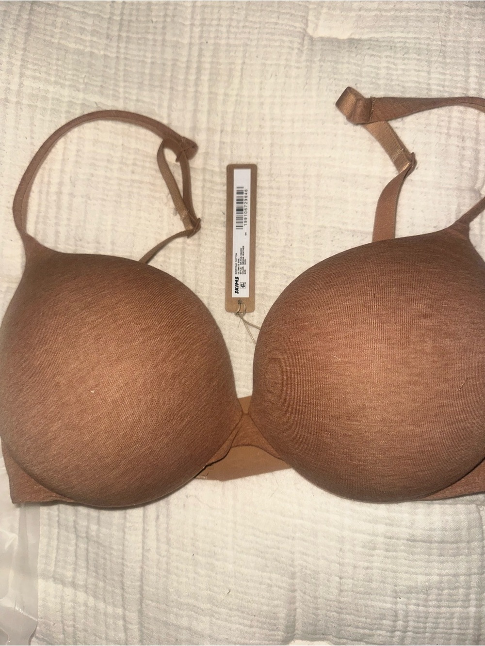 SKIMS Padded T-Shirt Bra in Chestnut Brown